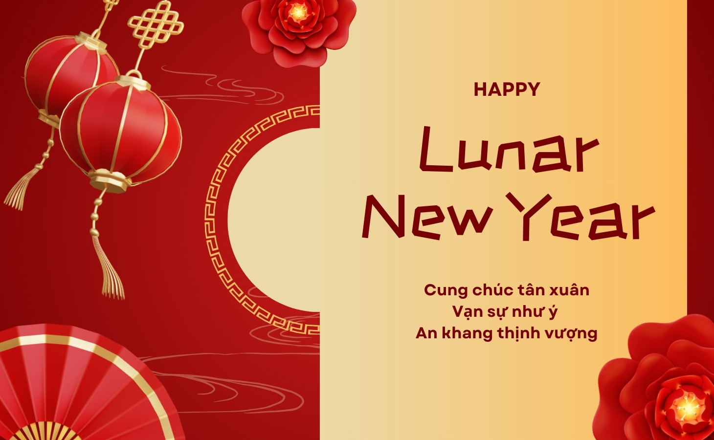 Mẫu thiệp chúc Tết truyền thống 1 Mẫu thiệp chúc Tết truyền thống 1