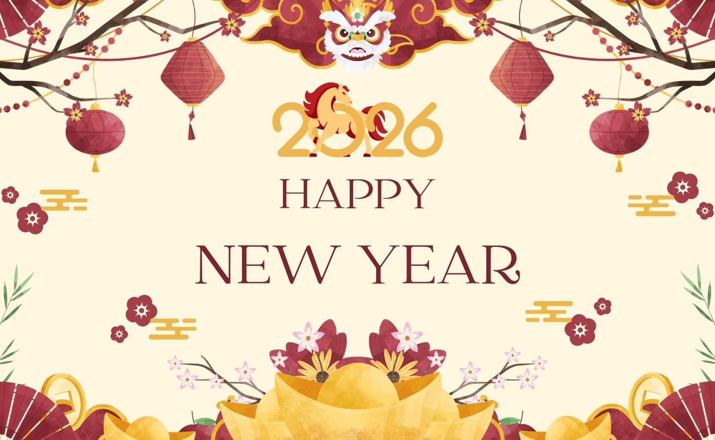 Mẫu thiệp chúc Tết truyền thống 3 Mẫu thiệp chúc Tết truyền thống 3