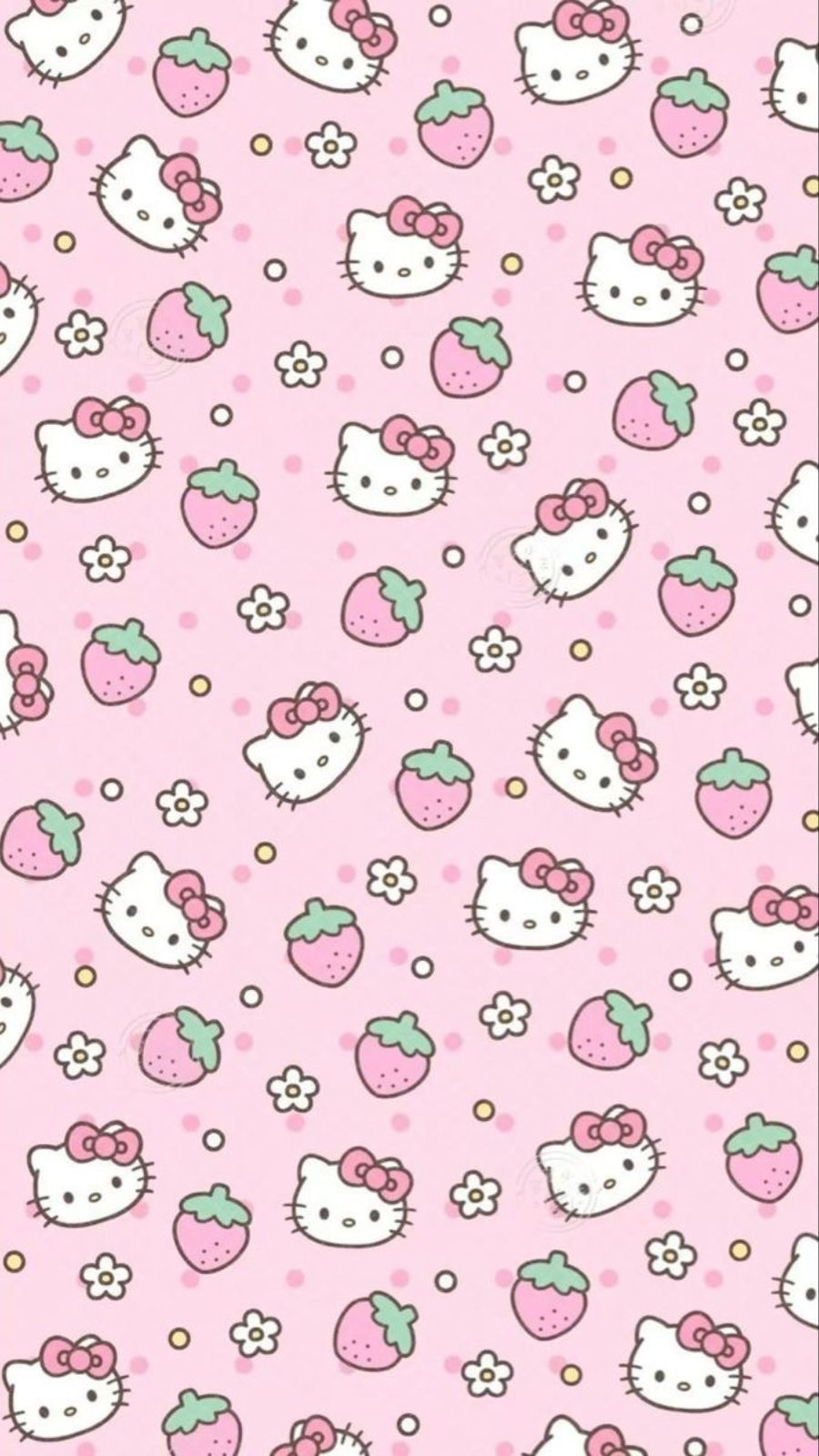 H&igrave;nh nền Hello Kitty t&ocirc;ng hồng pastel