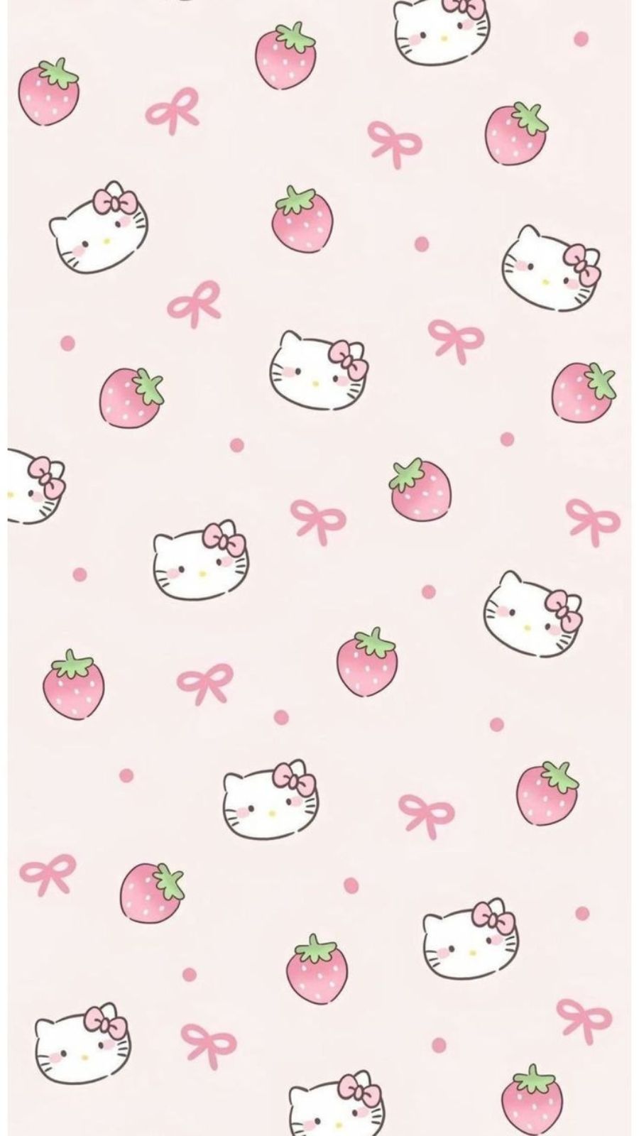 H&igrave;nh nền Hello Kitty nền hồng nhạt pha kem