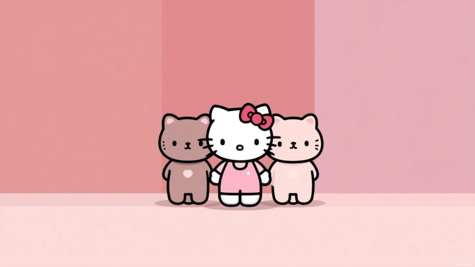 Hình nền 3 chú mèo Hello Kitty dễ thương Hình nền 3 chú mèo Hello Kitty dễ thương