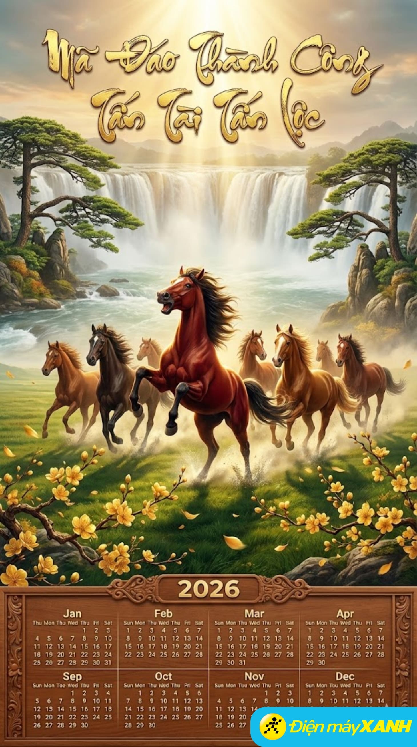 Tạo ảnh lịch với phong cách Mã đáo thành công giữa thiên nhiên hùng vĩ