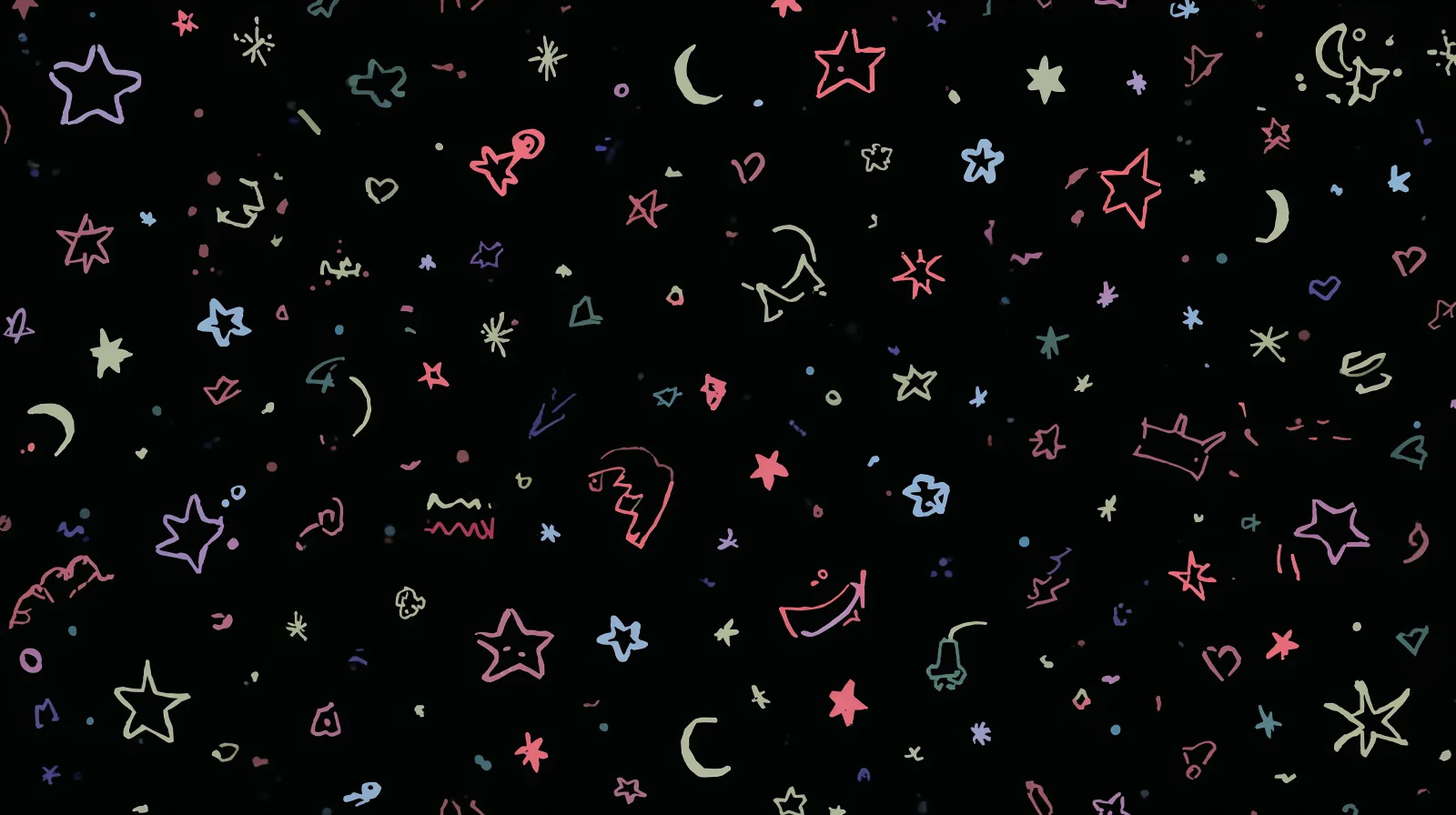 Sự kết hợp giữa nền tối và họa tiết cute tạo nên điểm nhấn độc đáo