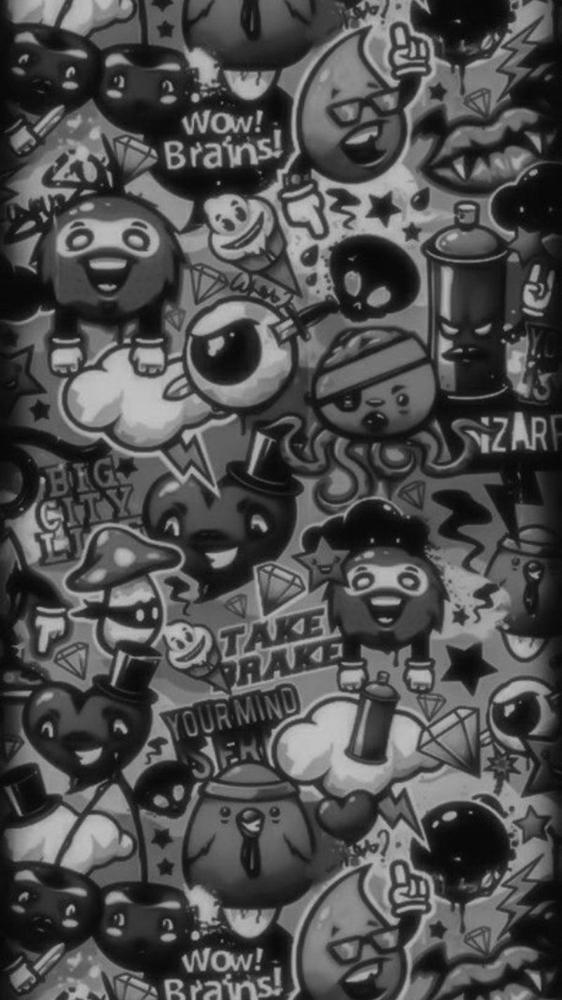 Sự kết hợp giữa nền tối và họa tiết cute tạo nên điểm nhấn độc đáo