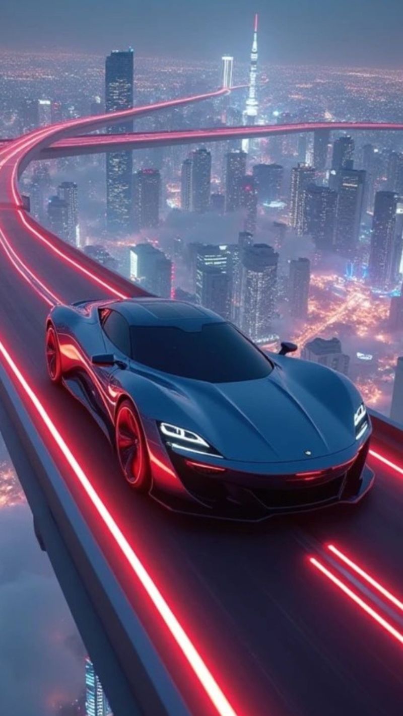 Vẻ đẹp hiện đại và mạnh mẽ của công nghệ trên nền đen