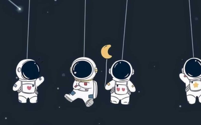 Sự kết hợp giữa nền tối và họa tiết cute tạo nên điểm nhấn độc đáo