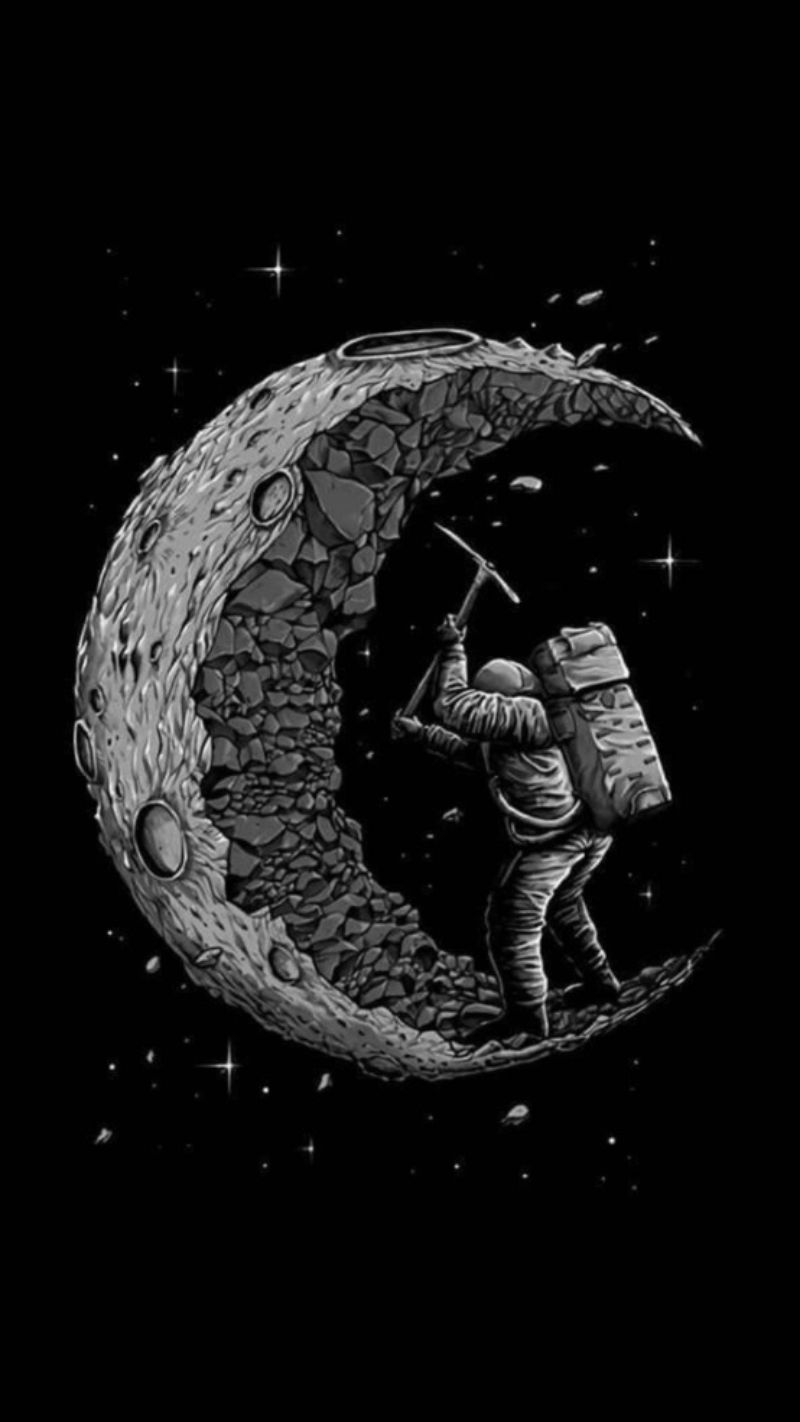 Vẻ đẹp kỳ vĩ của không gian trên nền đen sâu thẳm