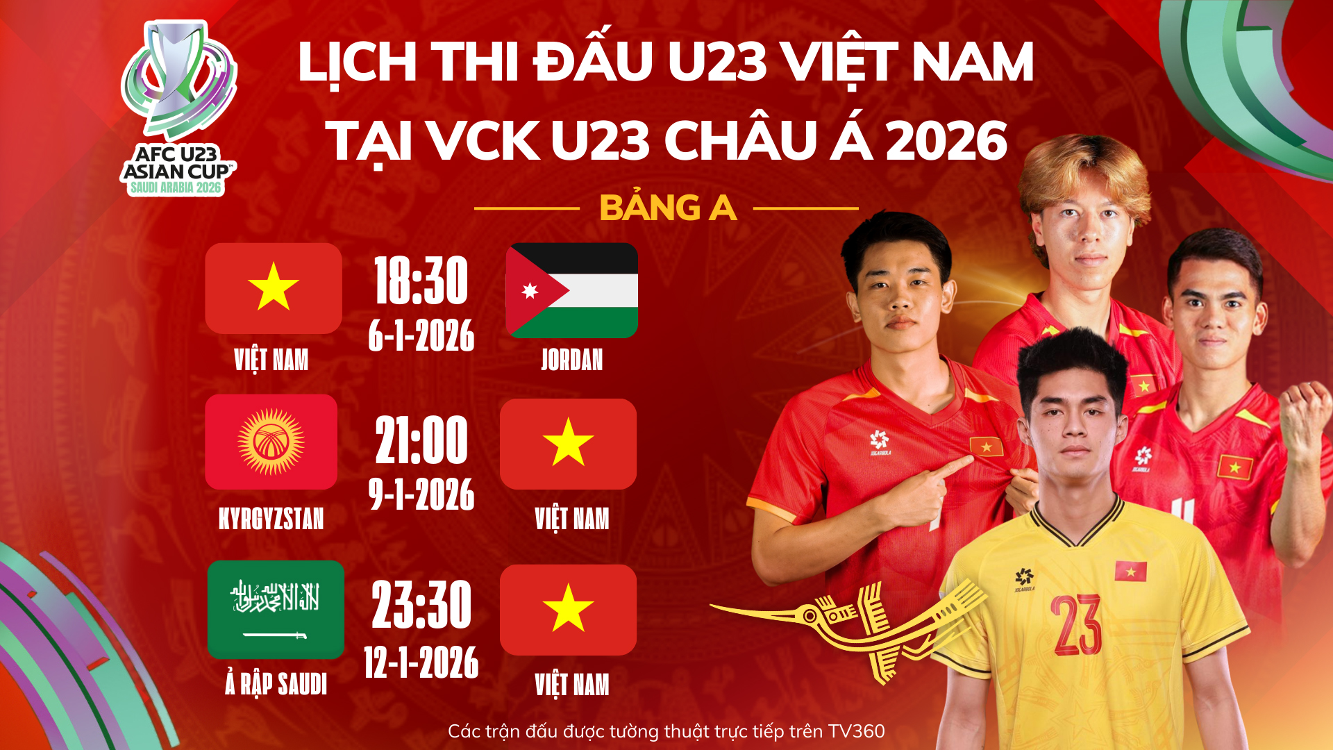 Cách Xem Trực Tiếp U23 Châu Á