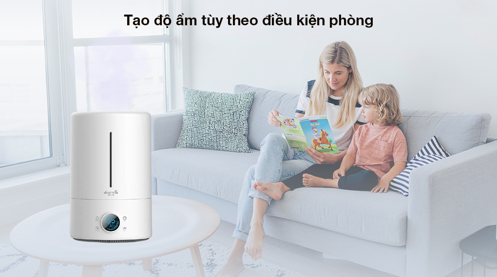 Máy tạo độ ẩm Deerma DEM-F628S giúp tạo độ ẩm hiệu quả