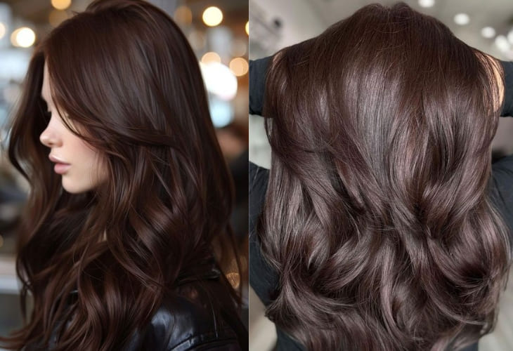 Màu tóc nâu socola lạnh