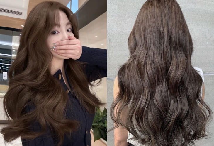 Tóc màu nâu lạnh là tông màu quốc dân, phù hợp với mọi loại da kể cả da bánh mật