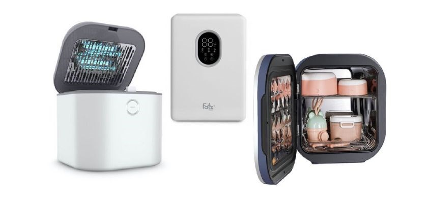 Máy tiệt trùng UV Fatzbaby sấy khô an toàn, lọc khí than hoạt tính, bảo quản vô trùng đến 72 giờ tiện lợi