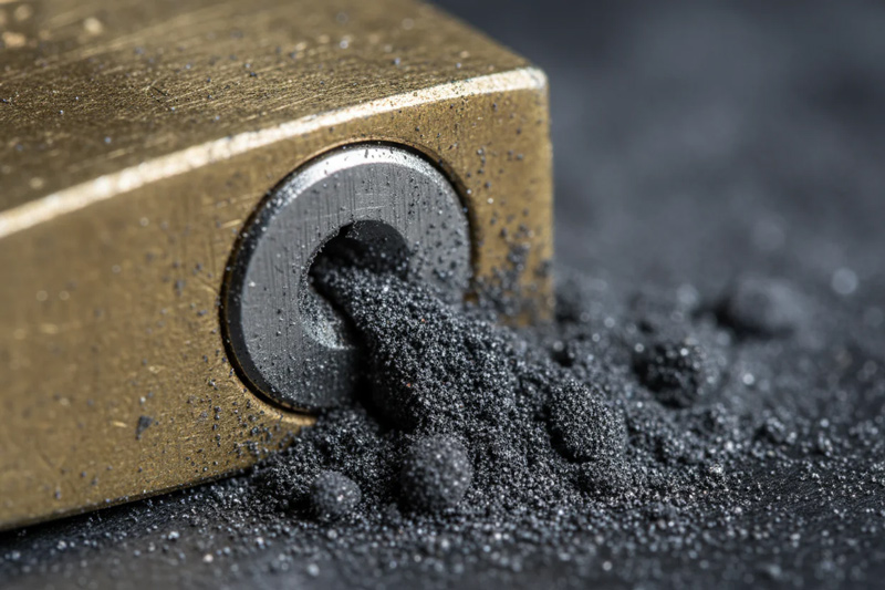 Bột than chì bôi trơn khô hiệu quả, không bám bụi, giúp bi khóa trơn tru và dễ xoay hơn