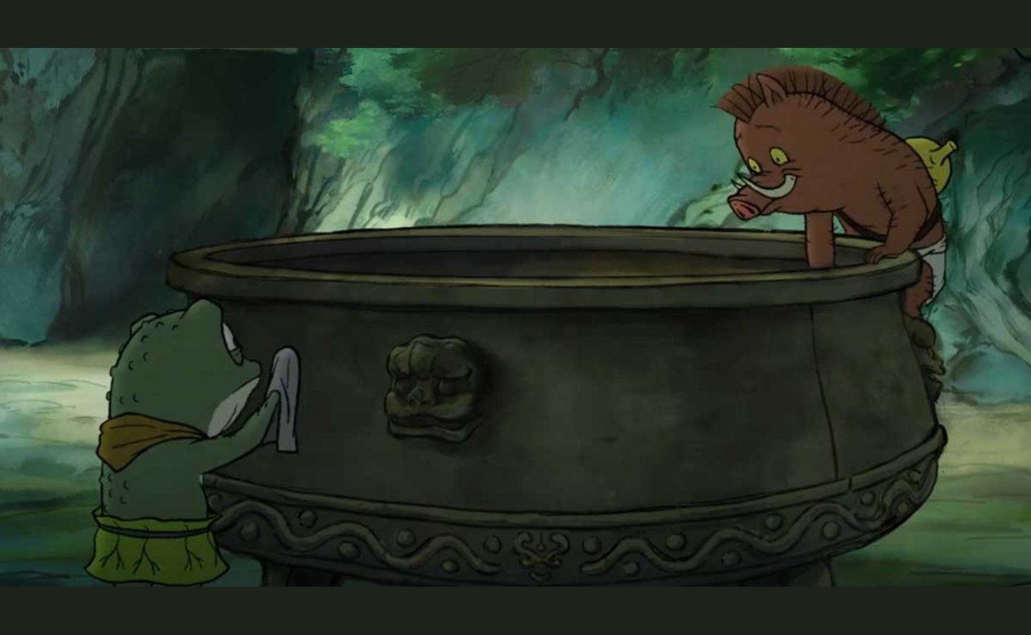 Một trong những phân cảnh khiến người xem rơi nước mắt trong phim Tiểu Yêu Quái Núi Lãng Lãng