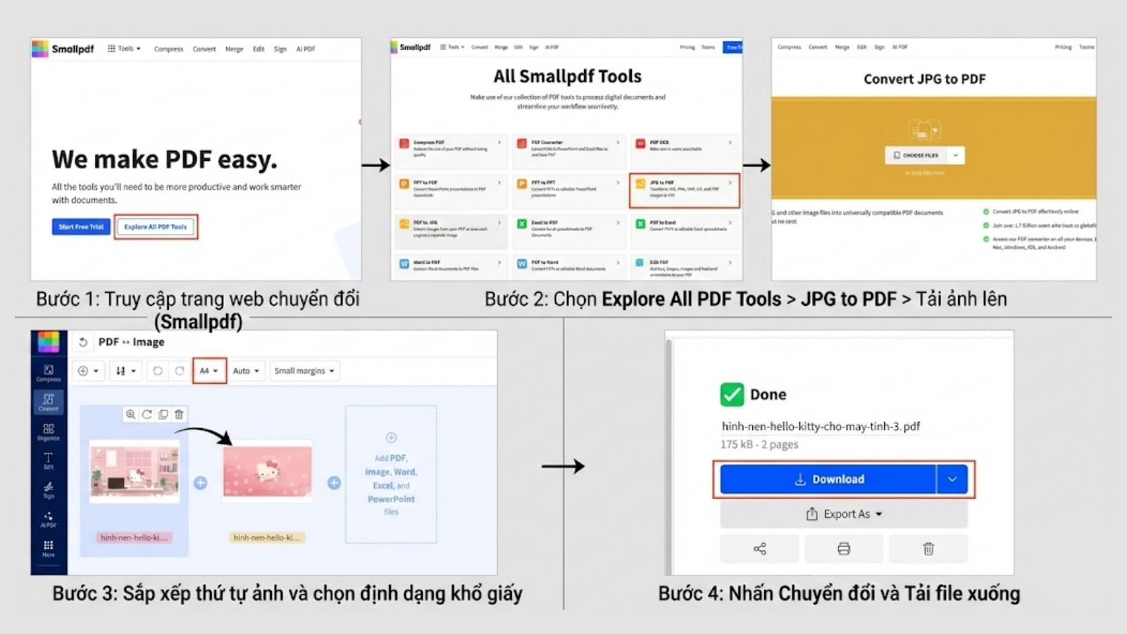 Chuyển ảnh sang PDF tr&ecirc;n m&aacute;y t&iacute;nh