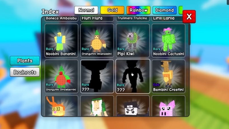 Hệ thống Mutation giúp Plant tăng sát thương, đổi ngoại hình độc đáo, còn Brainrot mutation tăng thu nhập theo độ hiếm