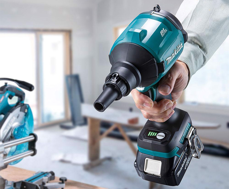 Makita DAS180Z đa năng thổi – hút – bơm hơi, pin 18V mạnh mẽ, gọn nhẹ, dùng cực linh hoạt