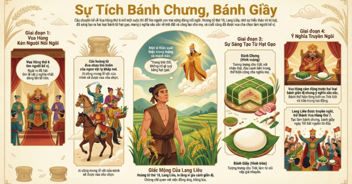 Sự tích bánh chưng, bánh giầy