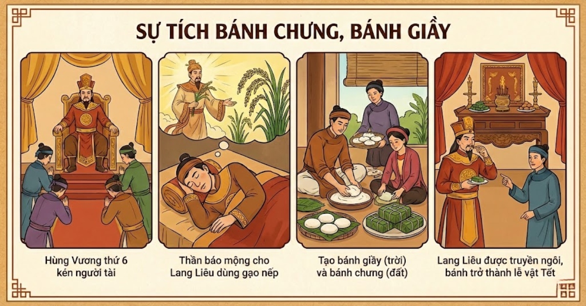 Sự tích bánh chưng, bánh giầy
