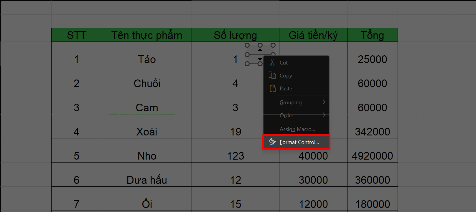 Cách Tạo Nút Tăng Giảm Trong Excel