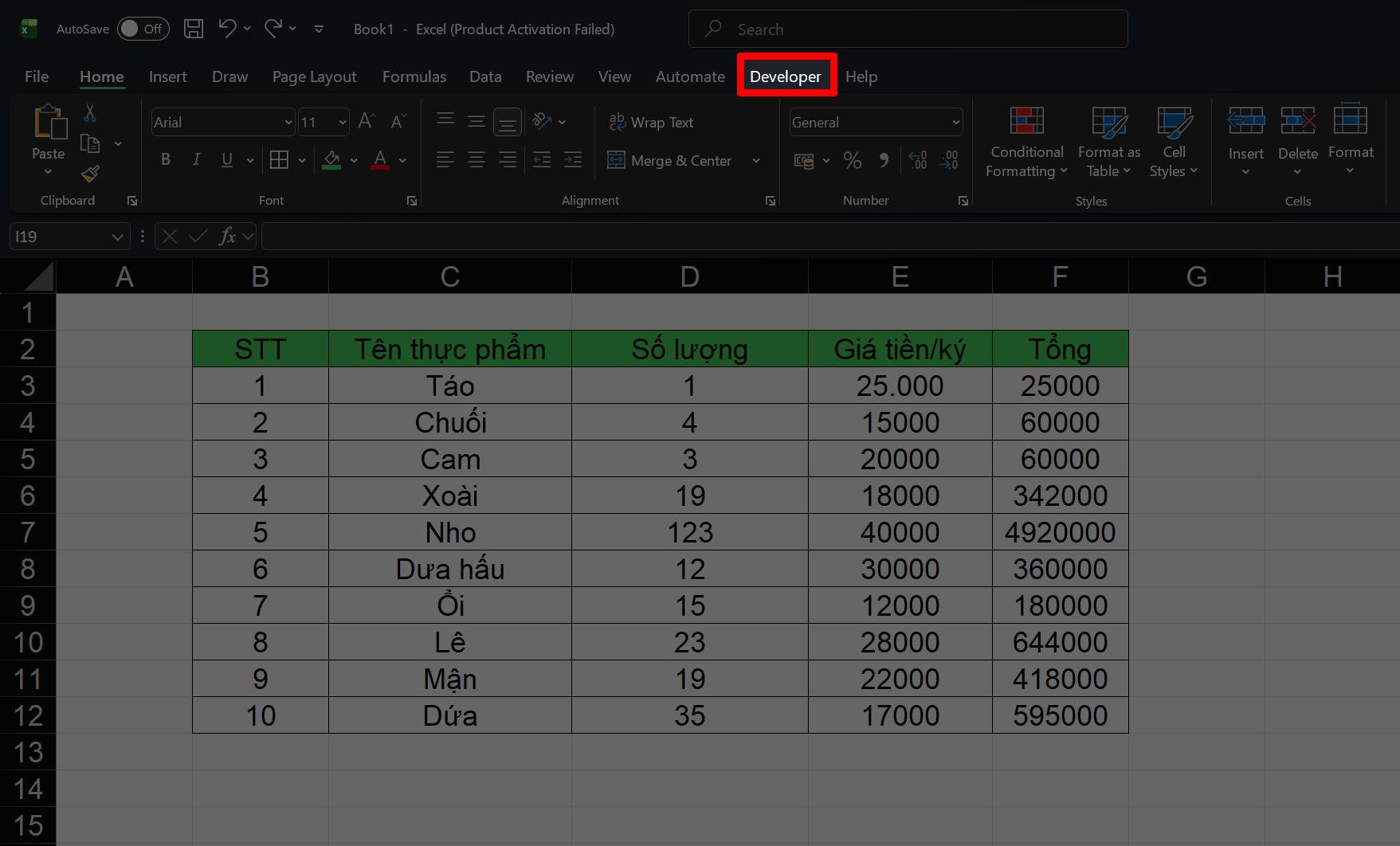 Cách Tạo Nút Tăng Giảm Trong Excel