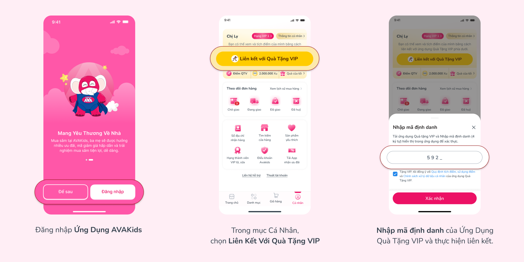 Hướng dẫn liên kết trực tiếp trong tài khoản