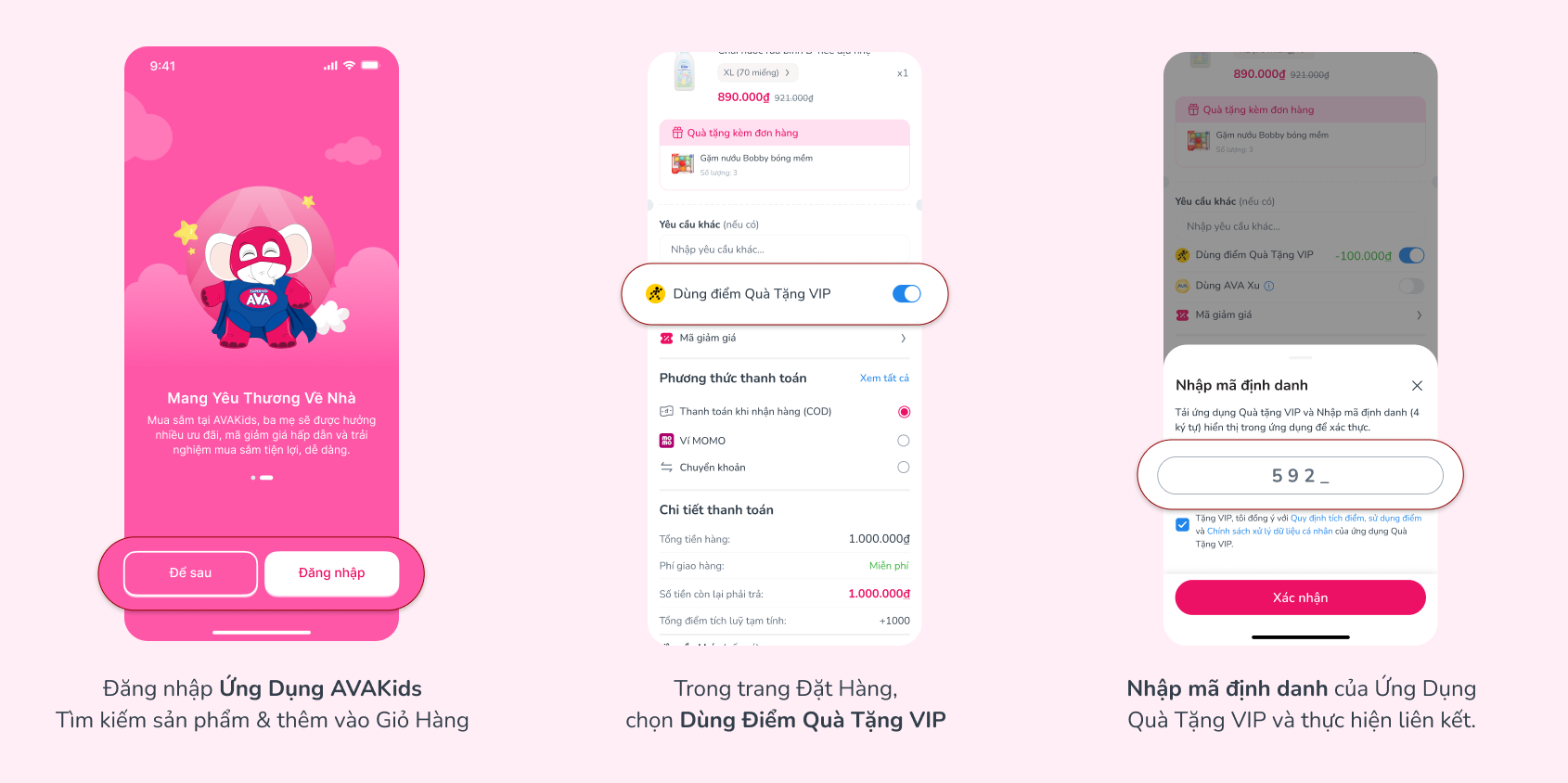 Hướng dẫn liên kết tại bước thanh toán