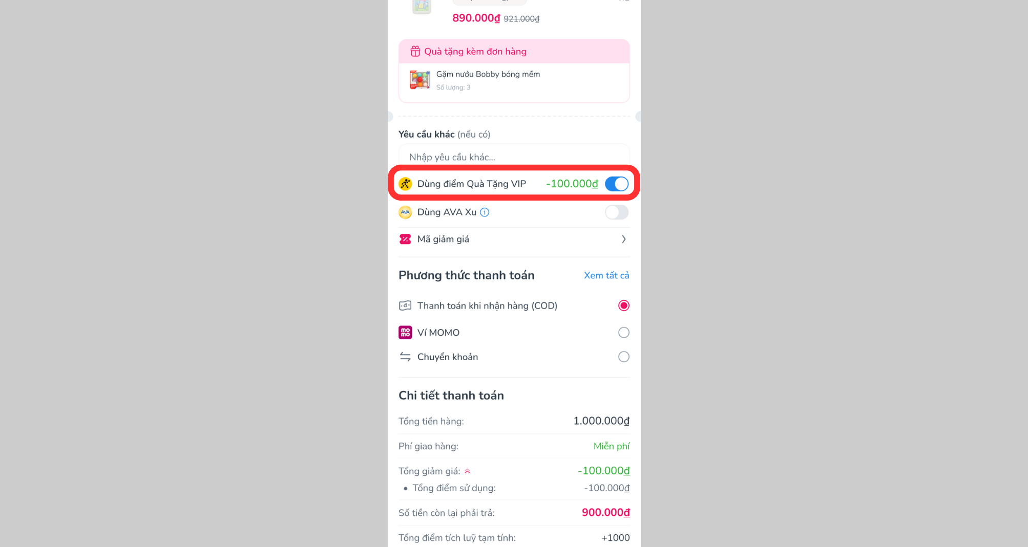 Hướng dẫn liên kết app AVAKids với Quà tặng VIP