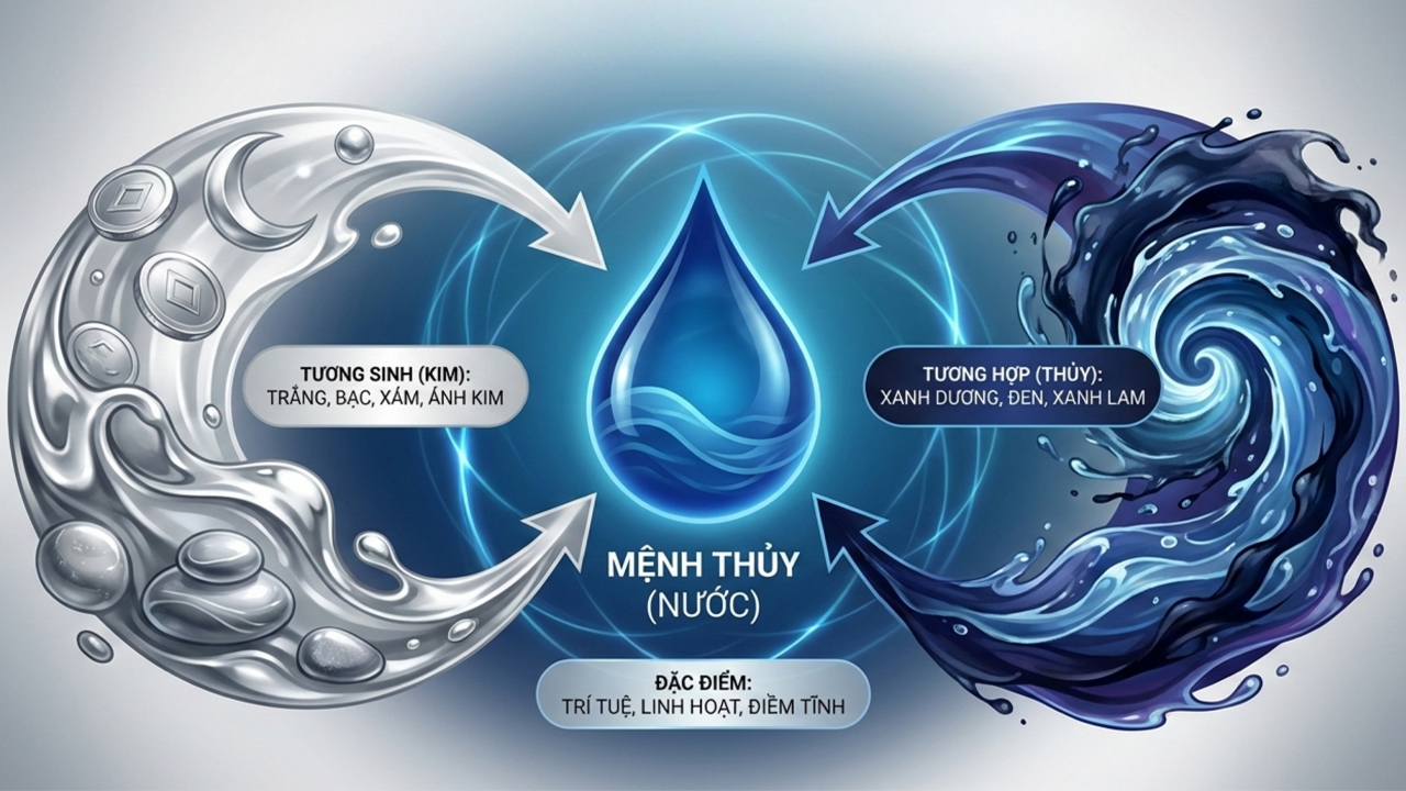 Mệnh Thủy hợp iPhone 17 Pro Max màu gì