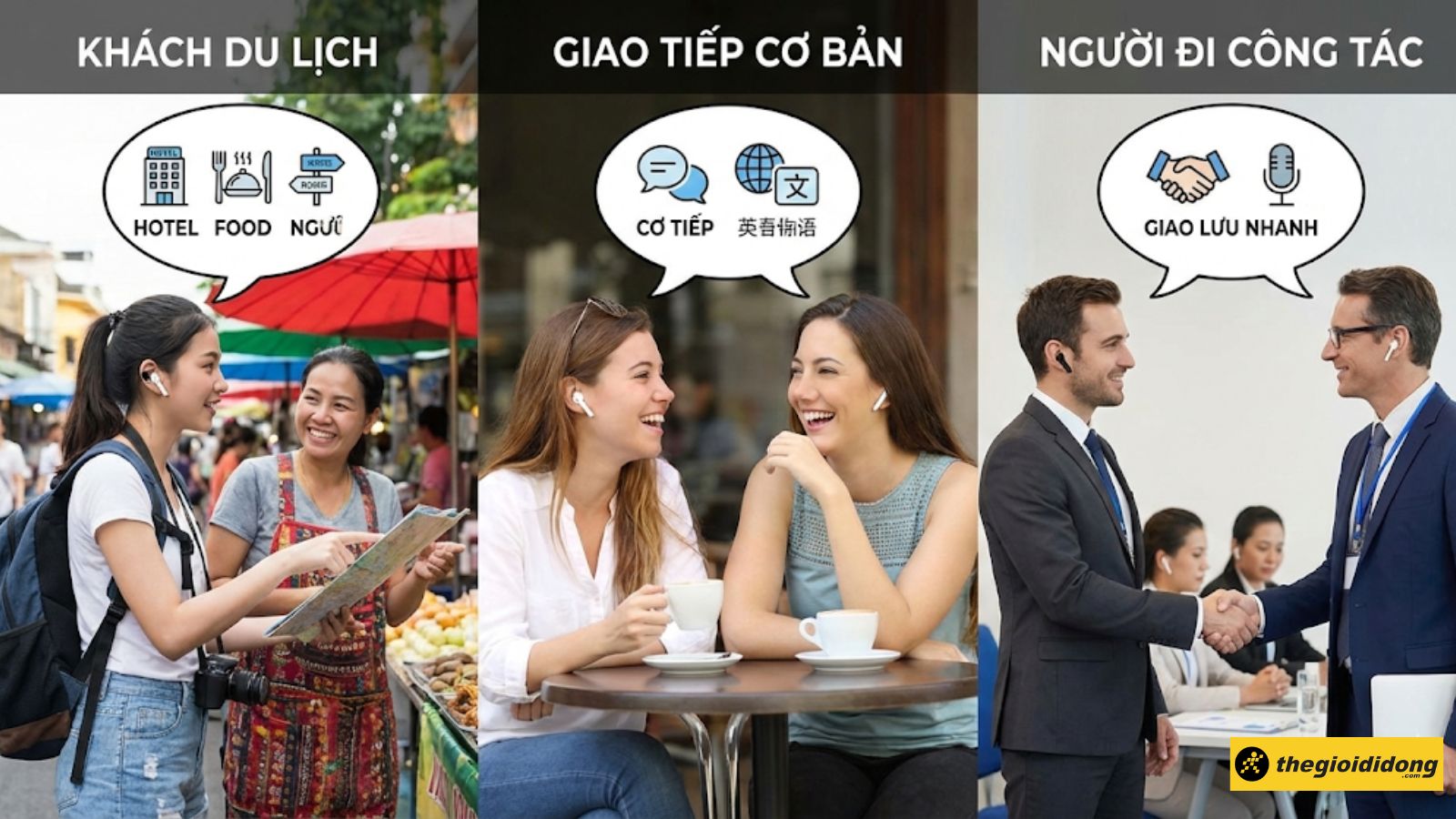 Tai nghe phi&ecirc;n dịch ph&ugrave; hợp cho nhiều đối tượng kh&aacute;c nhau