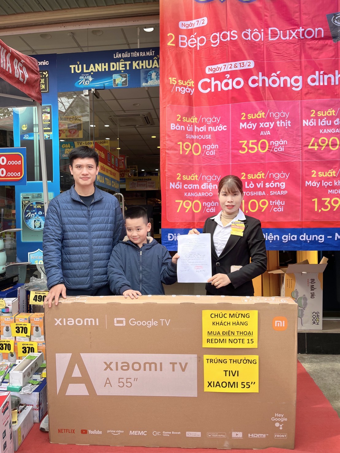 Danh sách khách hàng trúng thưởng đợt 1