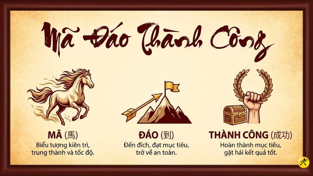 M&atilde; đ&aacute;o th&agrave;nh c&ocirc;ng l&agrave; một th&agrave;nh ngữ H&aacute;n Việt