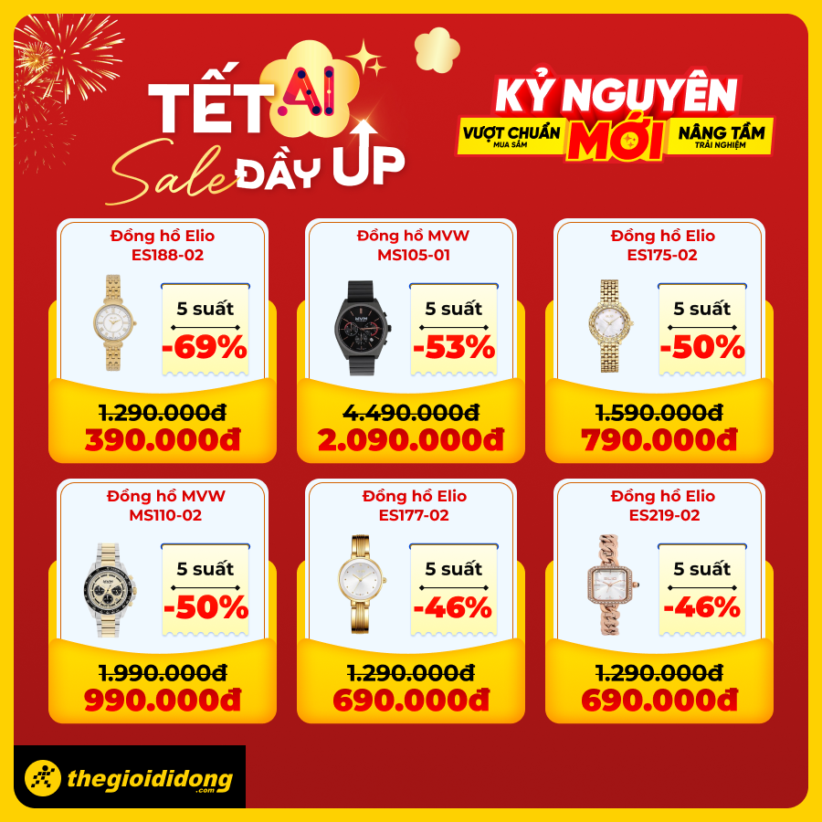 Tết Ai - Sale Đầy Up: Săn Ngay Nhiều Sản Phẩm Công Nghệ Siêu Hot Đầu Năm, Điện Thoại Giảm Sốc