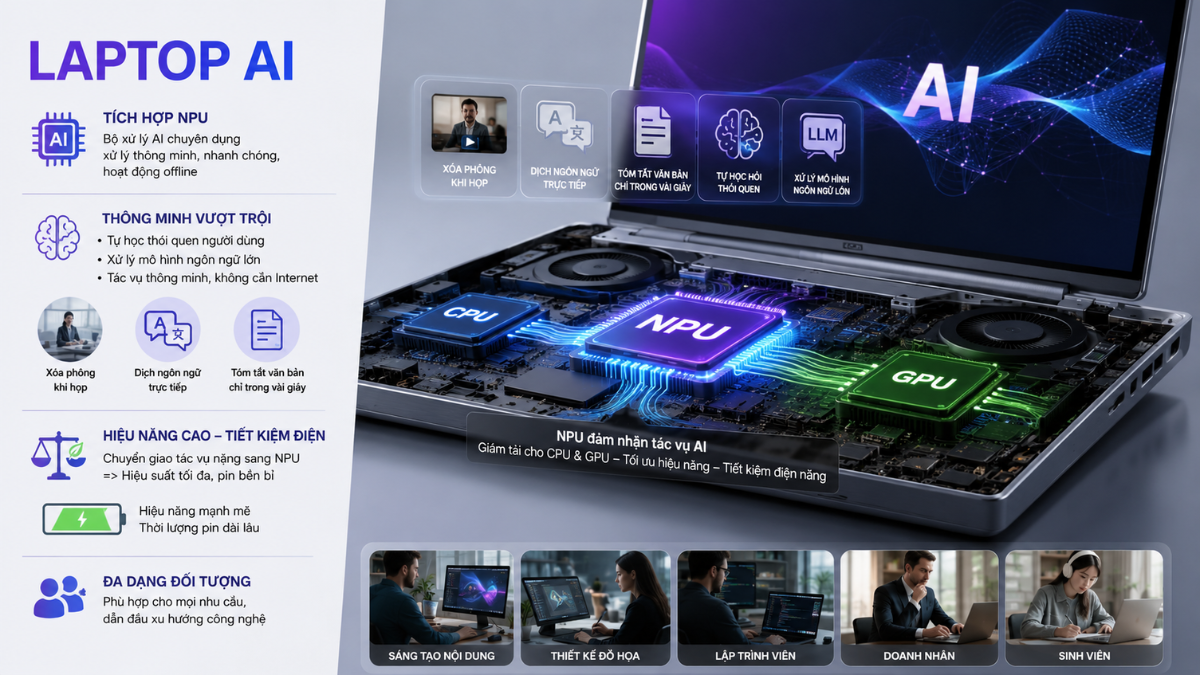 Định nghĩa laptop AI Định nghĩa laptop AI
