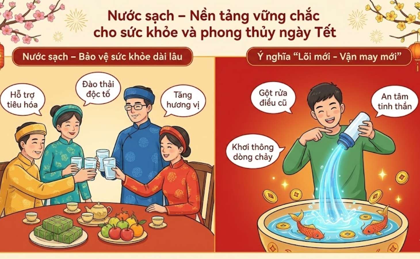 Thay lõi lọc nước vừa giúp bảo vệ sức khoẻ, vừa mang ý nghĩa phong thuỷ