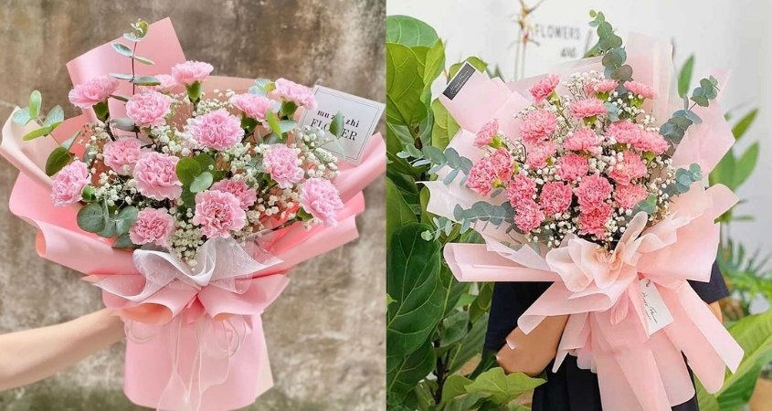 Bó hoa cẩm chướng đẹp Bó hoa cẩm chướng đẹp