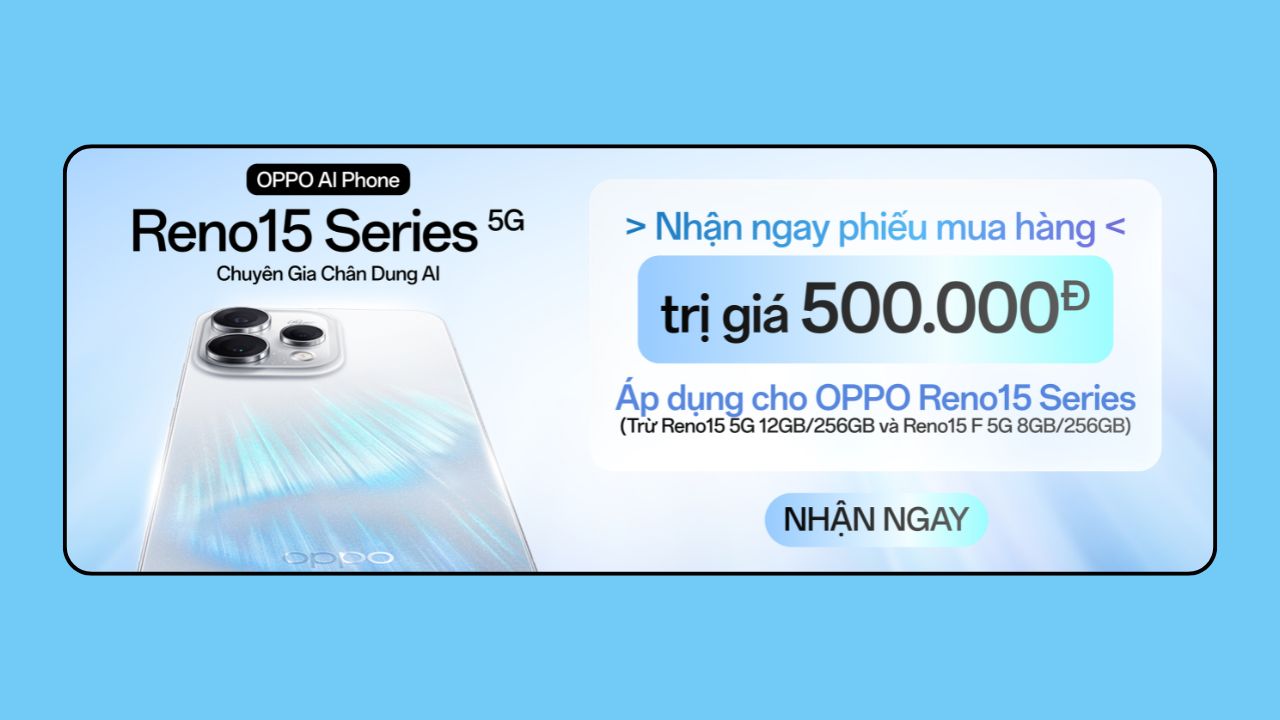 Chiêu đãi O-Fans đầu năm mới: Tặng PMH 500K để mua OPPO Reno15 series