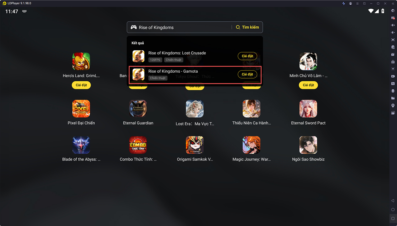 Cách chơi Rise of Kingdoms trên PC với giả lập LDPlayer