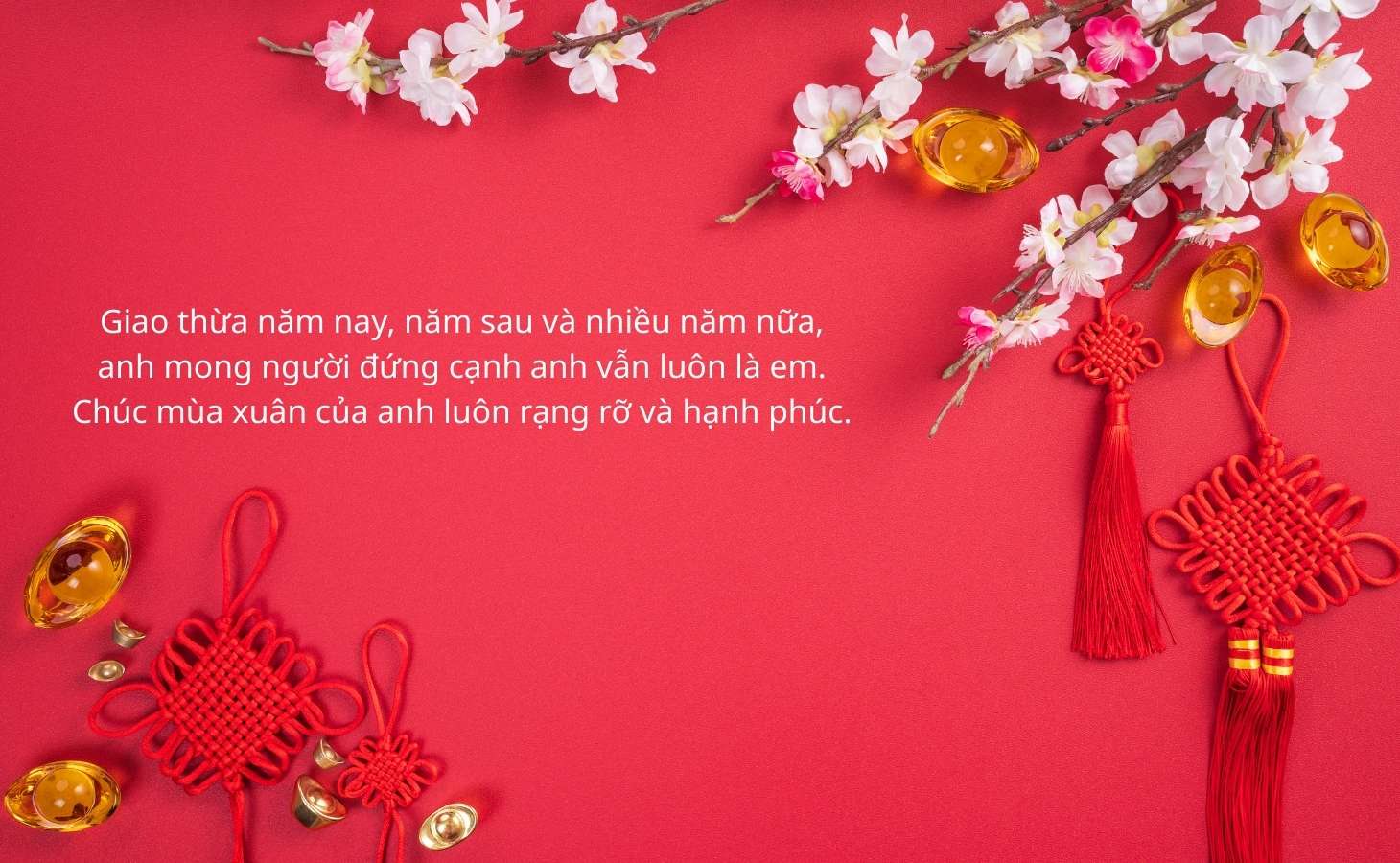 Lời chúc Tết người yêu ngọt ngào, lãng mạn