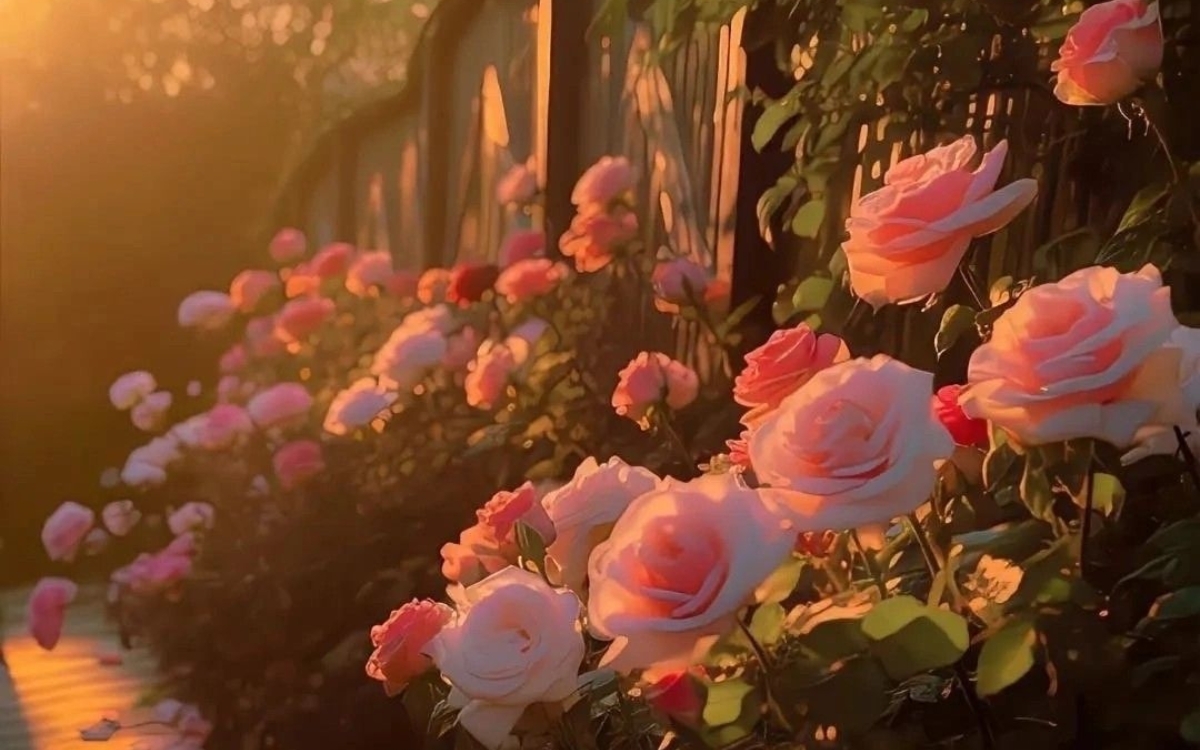 Hình nền máy tính hoa hồng 3