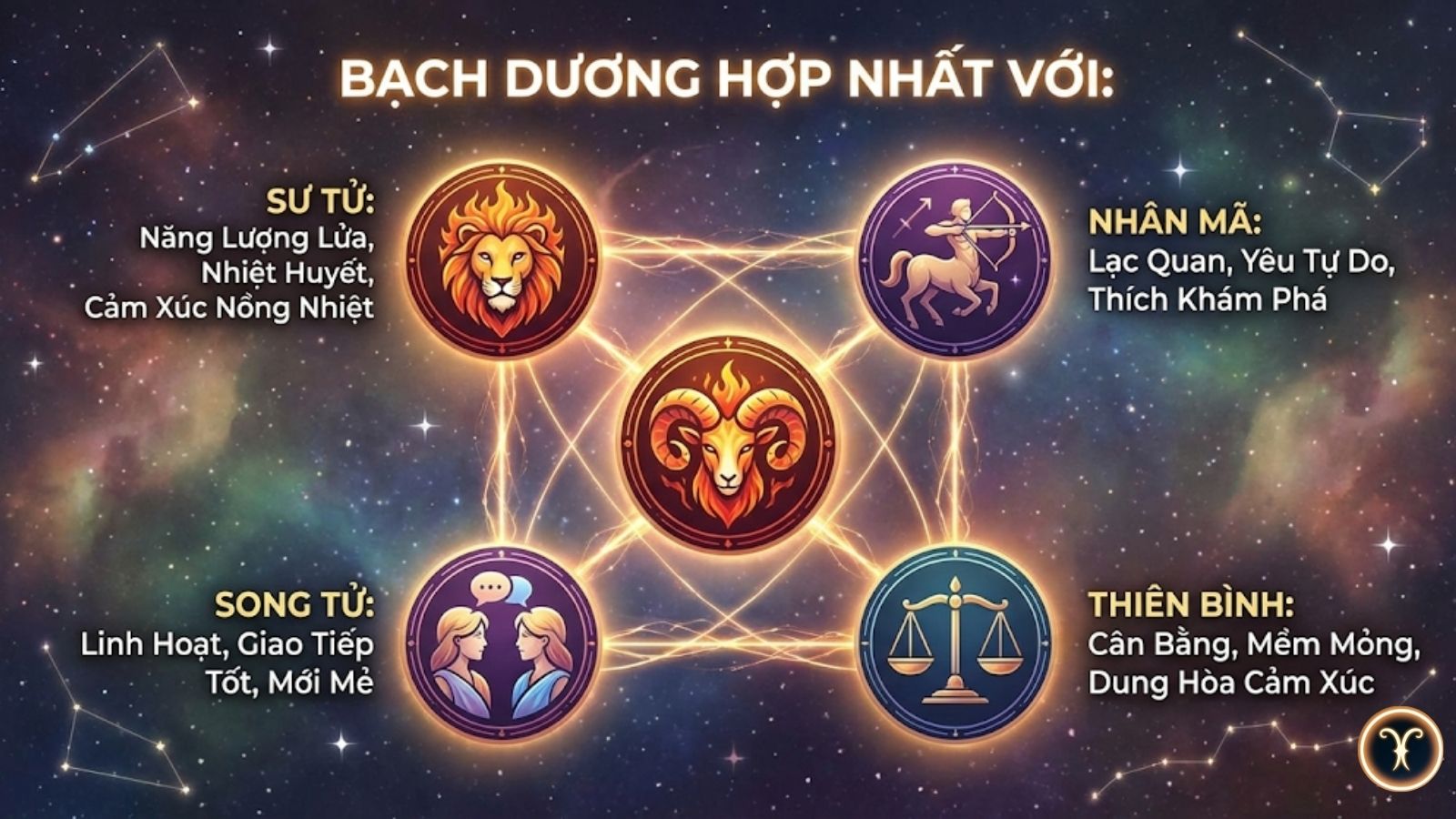 Bạch Dương hợp với cung n&agrave;o