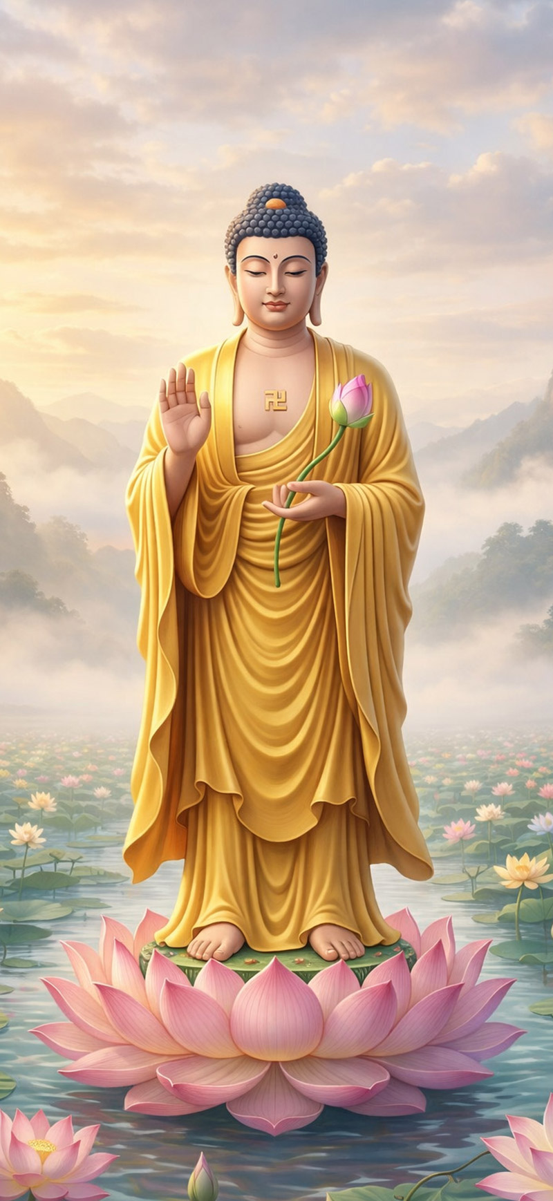 Hình nền Phật đẹp mang lại bình an cho iPhone