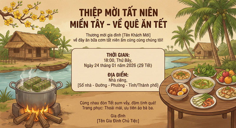 Thiệp gia đình hướng đến sự ấm cúng, gần gũi, mang không khí sum vầy và cảm xúc cuối năm trọn vẹn