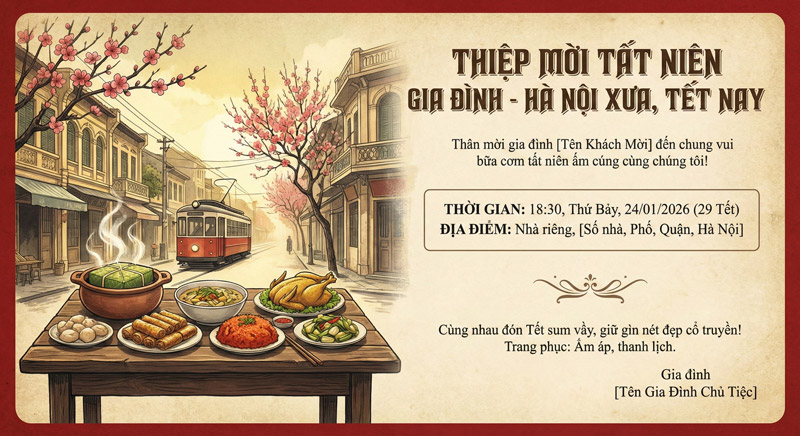 Thiệp gia đình hướng đến sự ấm cúng, gần gũi, mang không khí sum vầy và cảm xúc cuối năm trọn vẹn