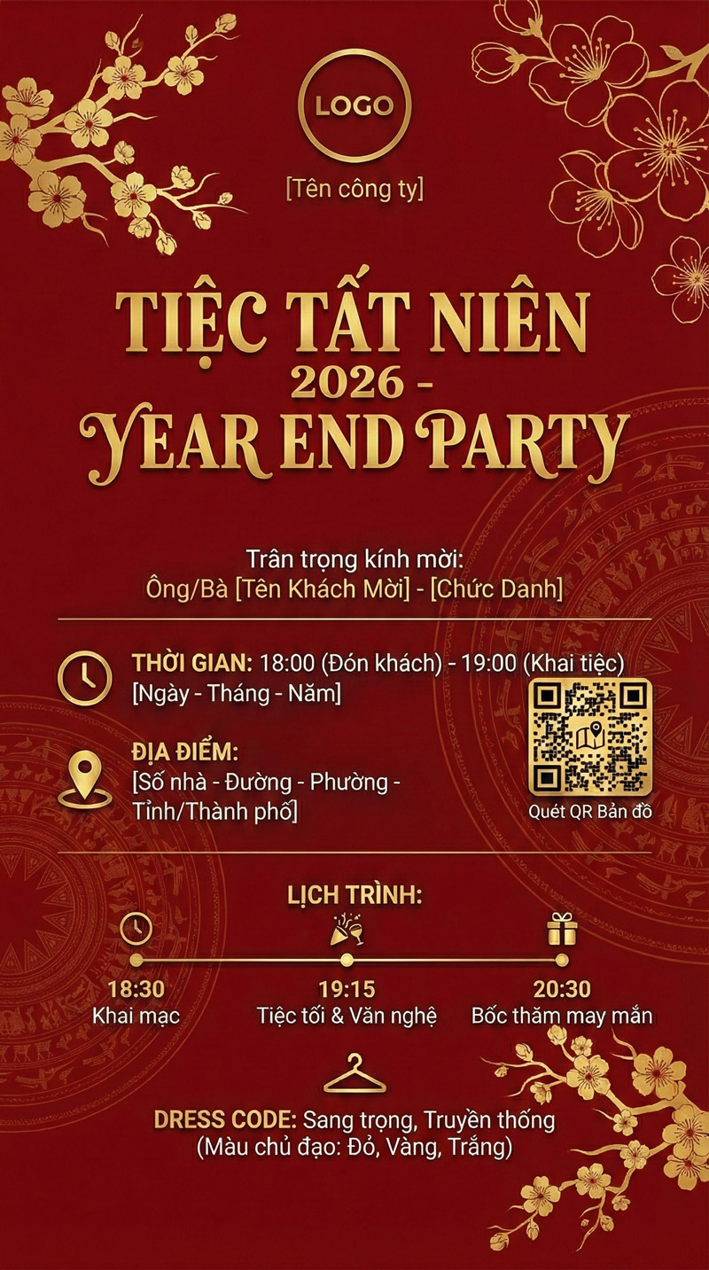 Thiệp công ty ưu tiên phong cách sang trọng, hiện đại, thể hiện văn hóa doanh nghiệp và dấu ấn thương hiệu