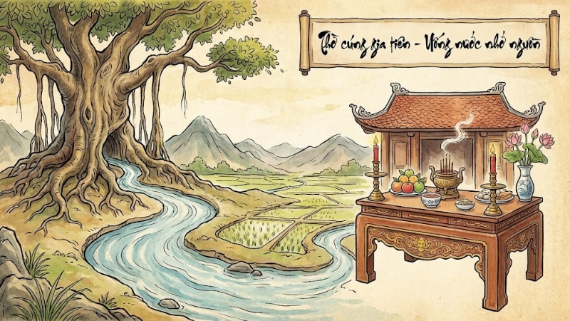 Thờ c&uacute;ng gia ti&ecirc;n l&agrave; n&eacute;t đẹp văn h&oacute;a l&acirc;u đời