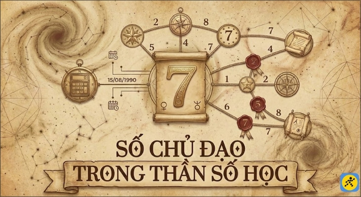 Trong biểu đồ Thần số học, số chủ đạo đóng vai trò cốt lõi, tương tự như cung Mặt Trời trong Chiêm tinh học