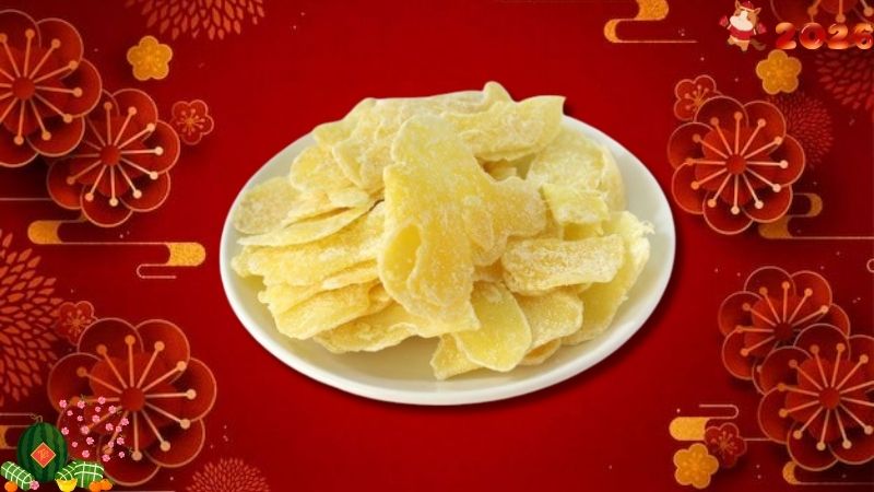 Mứt gừng l&agrave; m&oacute;n mứt Tết truyền thống