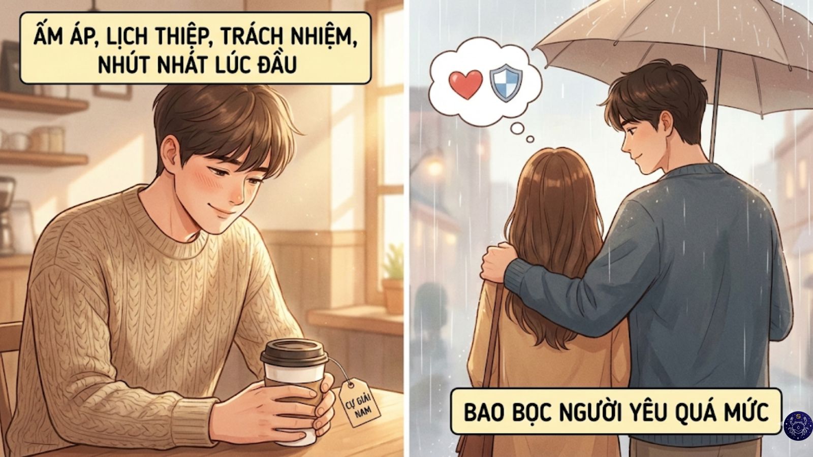 Đặc trưng t&iacute;nh c&aacute;ch cung Cự Giải nam