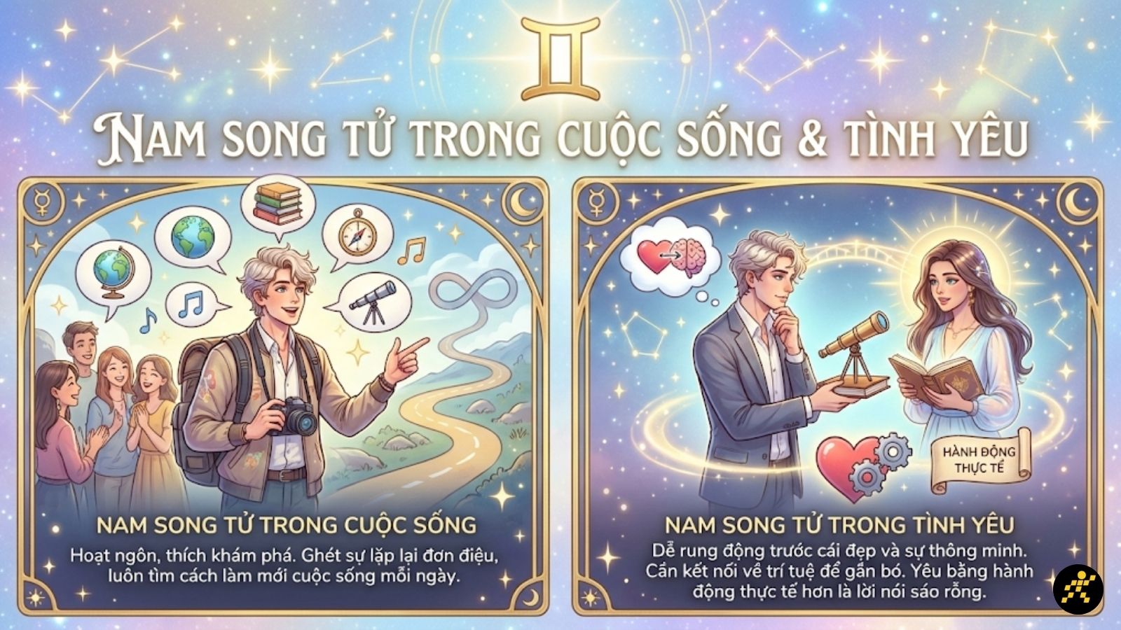 Ưu, nhược điểm trong t&igrave;nh y&ecirc;u của nam Song Tử